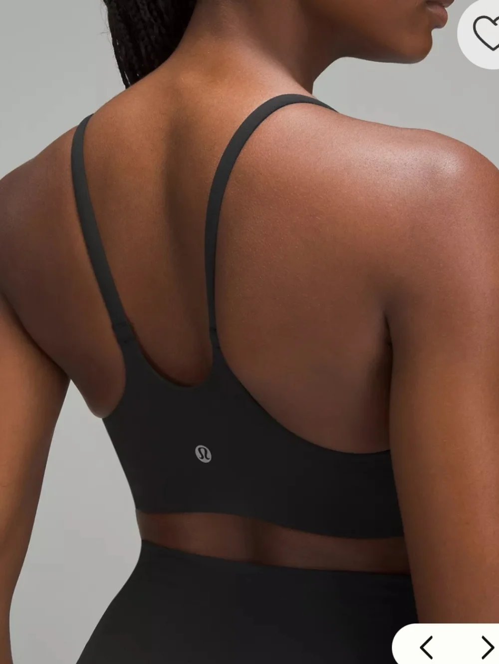 lululemon athletica Black Strappy Sports Bra